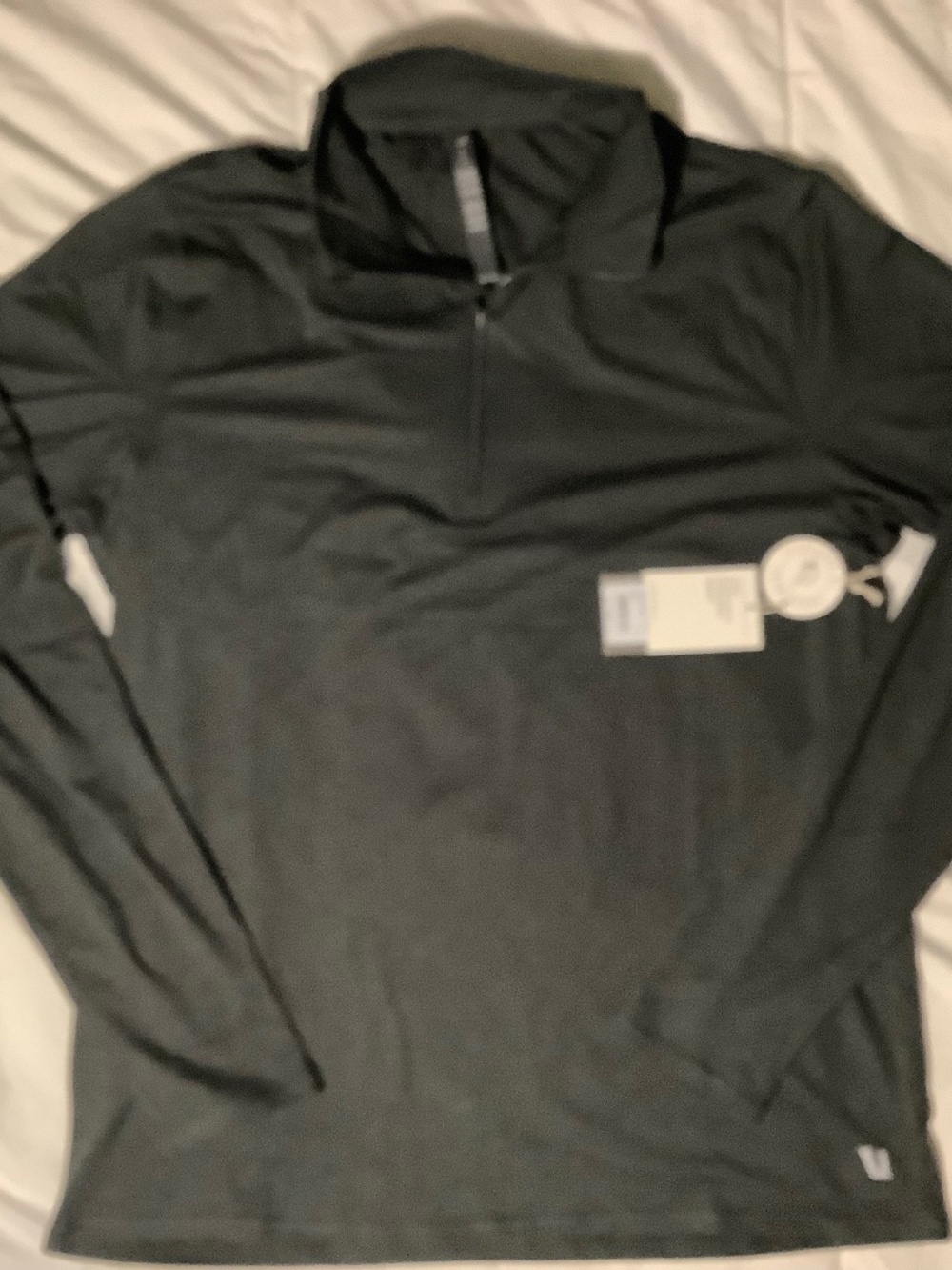 Vuori Quarter Zip, Size Large, Charcoal Grey